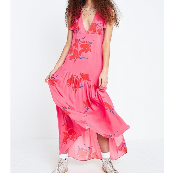 she's a waterfall maxi dress